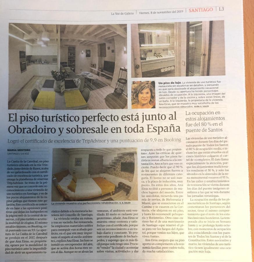 Apartamento La Casita De La Catedral a 50m de la Catedral Santiago de Compostela Exterior foto